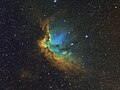 NGC 7380 in Hubble Palette (Ha/OIII/SII)