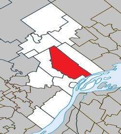 Location within D'Autray RCM