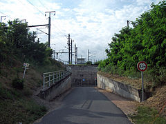 La ligne de Darsac (à gauche) et de Roanne (à droite)