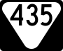 State Route 435 marker