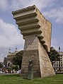 Le monument au Président Macià, place de Catalogne.