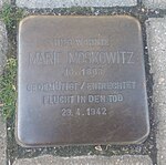 Stolperstein für Marie Moskowitz