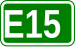 E15 sign