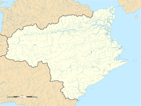 Map showing the location of Hashikura Prefectural Natural Park