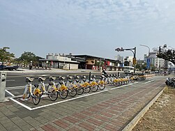 於2023年2月23日啟用的YouBike站點(臺南轉運站)