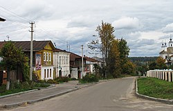 The urban-type settlement of Lezhnevo, the administrative center of Lezhnevsky District