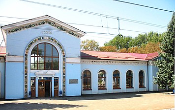 Järnvägsstationen.