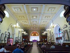 The interior of St James' Church, Sydney