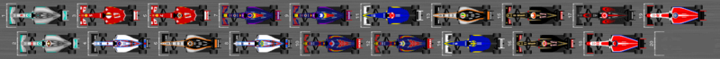 Schéma de la grille de qualification du Grand Prix du Brésil 2015