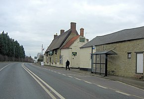 A508 passes The White Hart Public House (geograph 3345421).jpg
