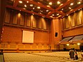 The 2,300-seat auditorium, which includes a stage backdropped by the Gettysburg Address,[8] holds events and concerts throughout the year.