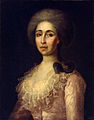 Portrait d'Anna Radichtcheva, née Roubanovskaïa (1752-1783), première épouse d'Alexandre Radichtchev, auteur inconnu