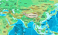 نقشهٔ آسیا در سدهٔ دهم