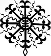 Pagan Lithuanian Baltic sun cross
