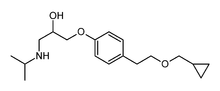 Estrutura química de Betaxolol