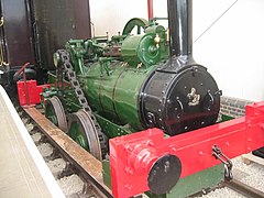 Traction engine-based railway locomotive, as used on the Brill Tramway