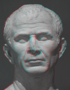 Anaglyphe (3D) du César d'Arles.