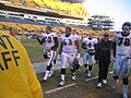The Ravens walking off the field after beating the Steelers, 2006.