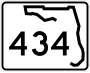 State Road 434 marker