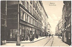 La « Maison Moos » vers 1906 Rue du Rhône 29 à Genève