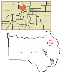 Location of the Town of Grand Lake in Grand County, Colorado.