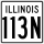 Illinois Route 113N marker