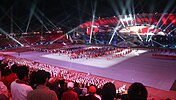 Athletes march during the opening ceremony of the 2011 Southeast Asian Games