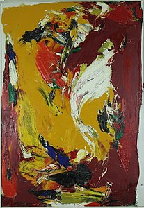 Jazz Light, c. 1959, 72" × 50", oil on canvas