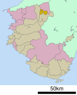 Location of Kudoyama in Wakayama Prefecture