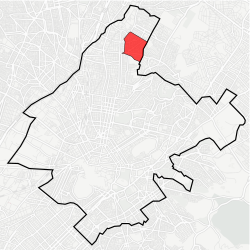 Location within Athens