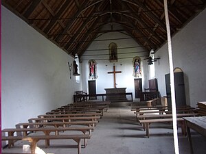 Vue générale de l'intérieur de la chapelle.