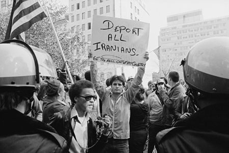 Iran hostage crisis protest, by Marion S. Trikosko