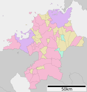 北九州港の位置（福岡県内）