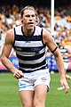 Mark Blicavs playing for Geelong in 2019