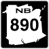 Route 890 marker