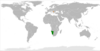 Location map for Namibia and Serbia.