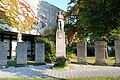 War memorial in front of town hall