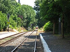 Arrivée d'un autorail.