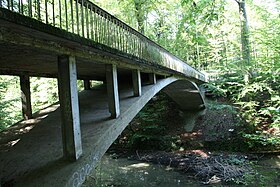 Passerelle dans le parc d'Osseghem