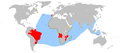 葡萄牙帝國的版圖。