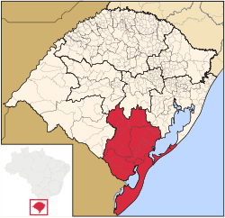 Location of Sudeste Rio-Grandense