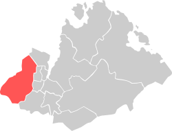 Location within Sandnes municipality