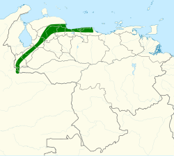 Distribución geográfica del colibrí pechiazul.