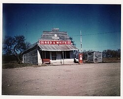 The only building in Voss in 1972