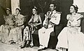 Geraldine and the Princesses wearing the Oak leave Tiaras