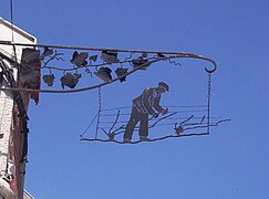 Le travail de la vigne.