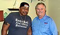 with Aaron Neville