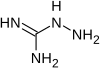 Skeletal formula of a pimagedine minor tautomer