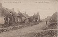 Le distruzioni della via di Saint-Chamont a seguito dei combattimenti dell'inizio di ottobre 1918.