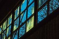 Broken glass in the ruins of Double Shoals Cotton Mill